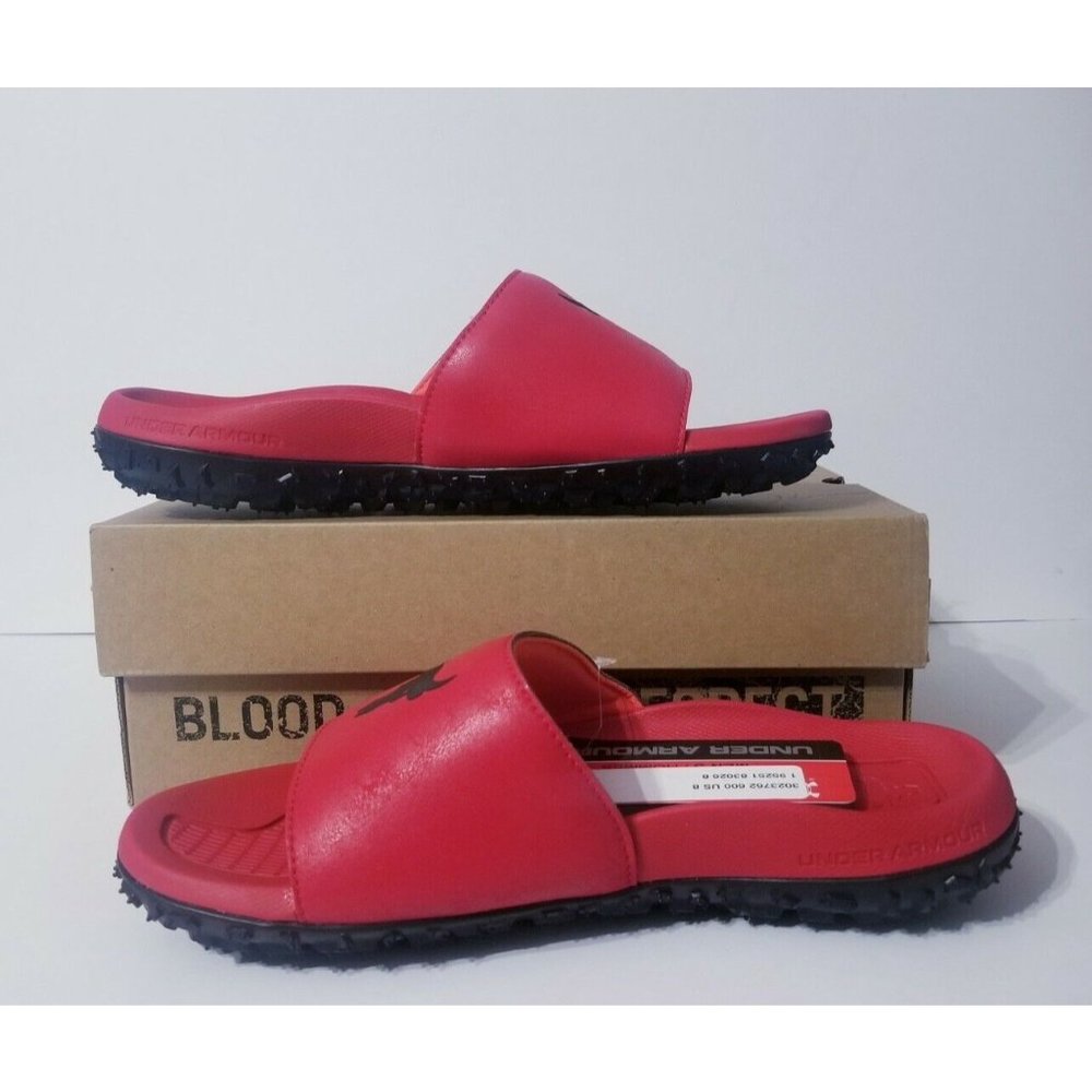 Under Armour Project Rock Slides Red - Picture 3 of 7
